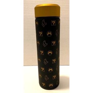 Nintendo Super Mario CultureFly Stainless Steel Vacuum Insulated Water Bottle Bk